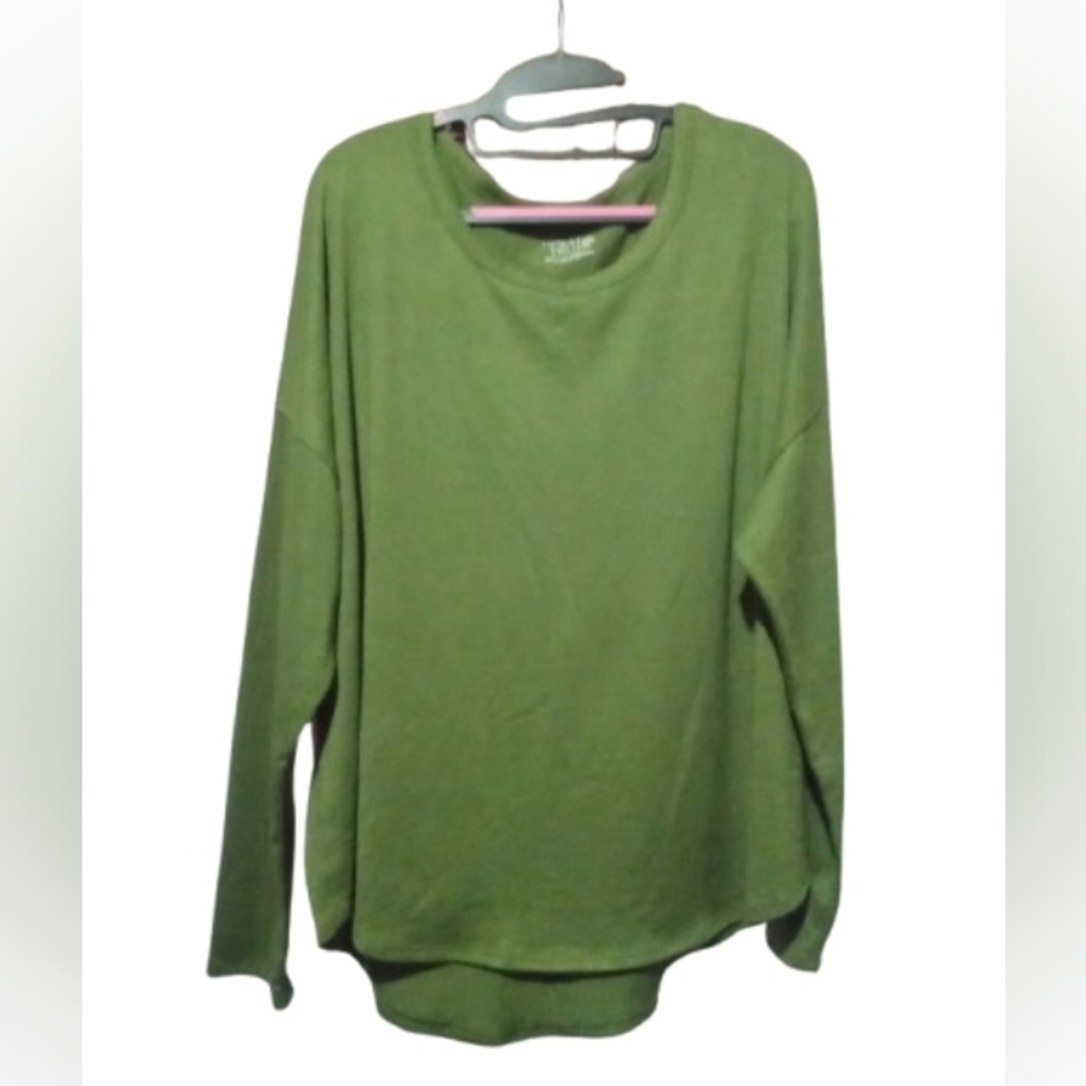 Bundle Deal: Time and Tru Oversized Long Sleeve Tees (Set of 2)